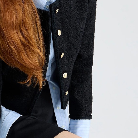 NWT J.Crew Louisa Lady Jacket In Maritime Tweed - Picture 5 of 7